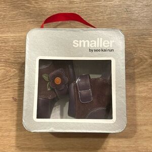 NWT see kai run Smaller Girls Shoes Cute Early 2000s Suede Purple 0-6 months